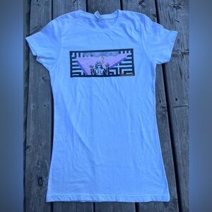Paramore White T-shirt With Skeleton Size Medium